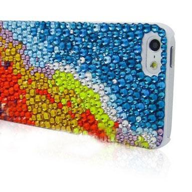Fashion Colorful Diamond Hard Back Mobile Phone..