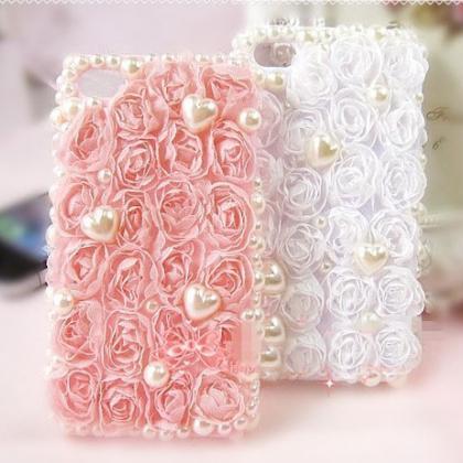 6c 6s Plus Fashion Lace Flower Pearl Girly Mobile..