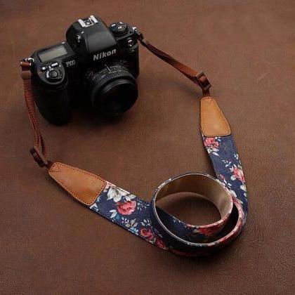 Blue Jeans Printing Comfortable Camera Strap Neck..