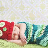 Caterpillars Hand Knitted Wool Clothes Photo Prop..