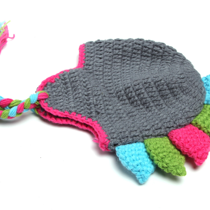 Dinosaur Two - Piece Hand Knitted Wool Clothes..