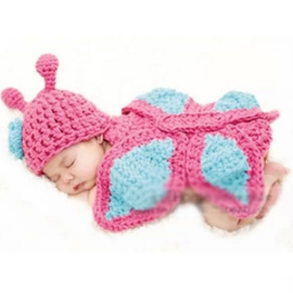 Butterfly Hand knitted wool clothes..