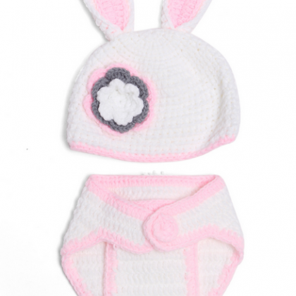 Rabbit Hand knitted wool clothes ph..