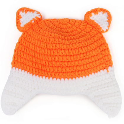 Fox two - piece Hand knitted wool c..