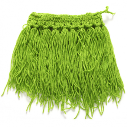 Grass skirts Hand knitted wool clot..