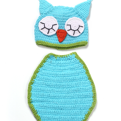 Owl Cloak Hand knitted wool clothes..