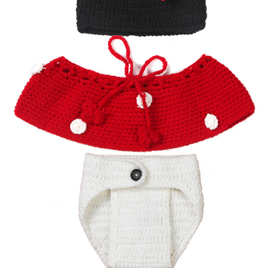 Mickey Four Set Hand Knitted Wool Clothes Photo..