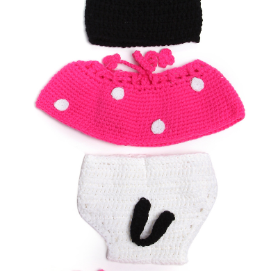 Mickey Four Set Hand Knitted Wool Clothes Photo..
