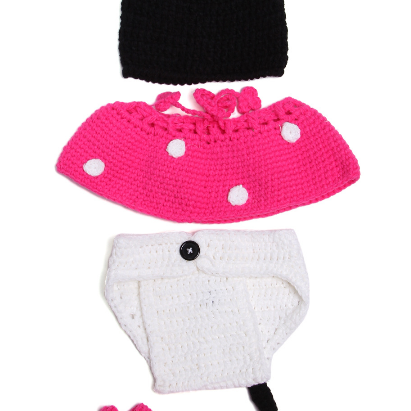 Mickey Four set Hand knitted wool c..