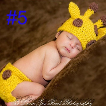 Deer Two - Piece Hand Knitted Wool Clothes Photo..