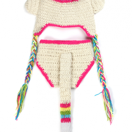 Monkey Two - Piece Hand Knitted Wool Clothes Photo..
