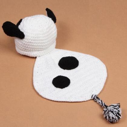 Panda Cloak Hand Knitted Wool Clothes Photo Prop..