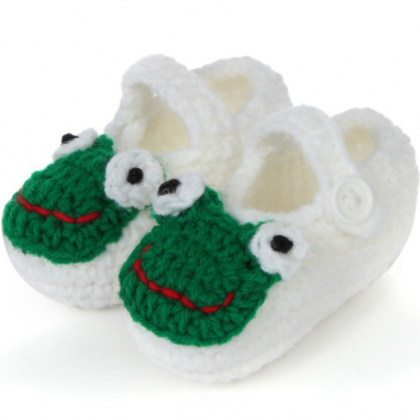 Hand-woven Soft bottom Frog baby sh..