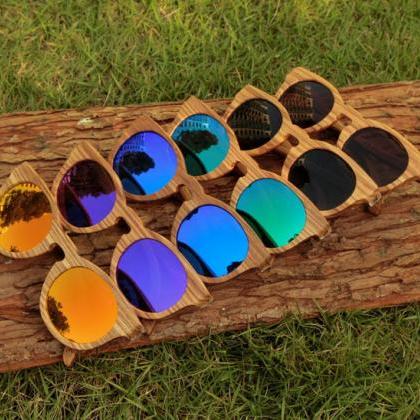 New handmade zebra wood sunglasses ..