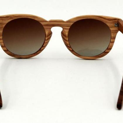 New handmade zebra wood sunglasses ..