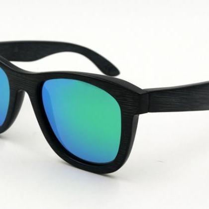 Riding Bamboo Sunglasses Uv400 Polarized Glasses..