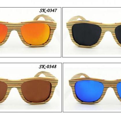 Fashion Bamboo Sunglasses Uv400 Polarized Glasses
