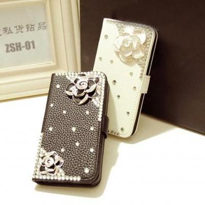Rhinestone floral Hard Back Mobile phone Case Cover bling Case Cover for iPhone 4 4s 5 5c 5s 6 6 plus Samsung galaxy s3 s4 s5 s6 note2 3 4