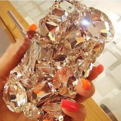 6s plus 6c Large Rhinestone gems Hard Back Mobile phone Case Cover bling Case Cover for iPhone 4 4s 5 5c 5s 6 6 plus Samsung galaxy s3 s4 s5 s6 note2 3 4