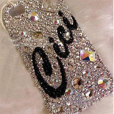 6s plus 6c Customized name Rhinestone Hard Back Mobile phone Case Cover bling crystal Case Cover for iPhone 4 4s 5 5c 5s 6 6 plus Samsung galaxy s3 s4 s5 s6 note2 3 4