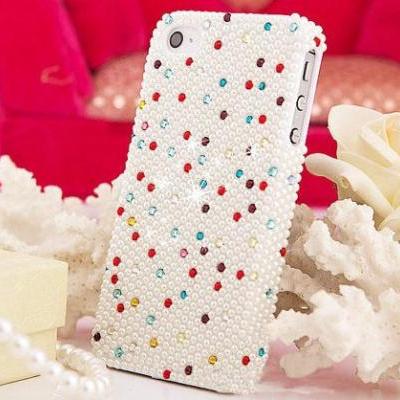 6s plus 6c Pearl diamond Hard Back Mobile phone Case Cover bling girly Rhinestone Case Cover for iPhone 4 4s 5 5c 5s 6 6 plus Samsung galaxy s3 s4 s5 s6 note2 3 4