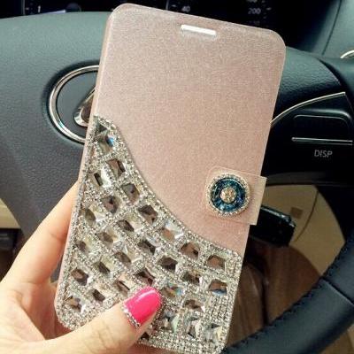 6c 6s plus Rhinestone Hard Back Mobile phone Case Cover bling wallet Case Cover for iPhone 4 4s 5 5c 5s 6 6 plus Samsung galaxy s3 s4 s5 s6 note2 3 4