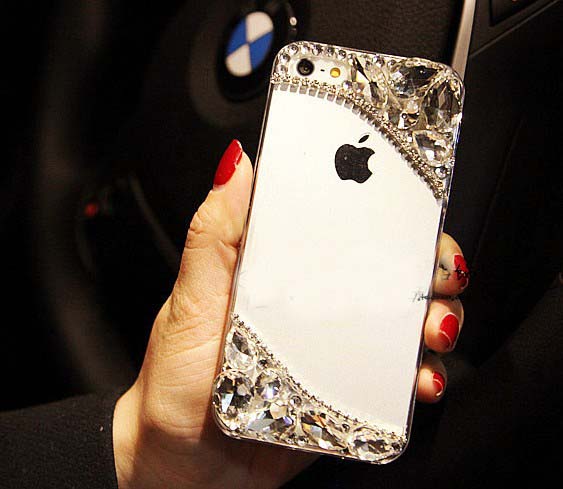 Upscale Simplicity Diamond Hard Back Mobile Phone Case Cover Rhinestone Case Cover For Iphone 6s Case,iphone 6s Plus Case,iphone 6c Case,iphone