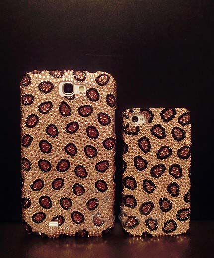 Fashion Leopard Print Diamond Hard Back Mobile Phone Case Cover Rhinestone Case Cover For Iphone 6s Case,iphone 6s Plus Case,iphone 6c