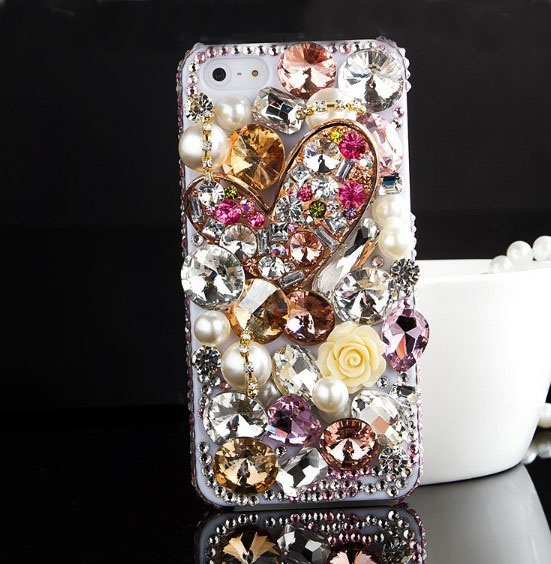 Luxury Heart Diamond Hard Back Mobile Phone Case Cover Bling Rhinestone Case Cover For Iphone 6s Case,iphone 6s Plus Case,iphone 6c Case,iphone