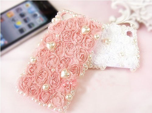 6c 6s Plus Fashion Lace Flower Pearl Girly Mobile Phone Case Cover For Iphone 4 4s 5 7plus 5s 6 6 Plus Samsung Galaxy S7 S4 S5 S6 Note10 4