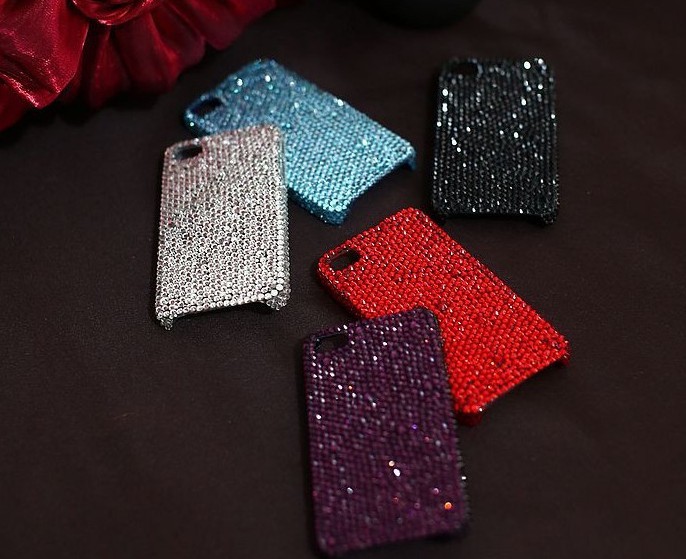 6c 6s Plus Bling Diamond Hard Back Mobile Phone Case Cover Pure Color Case Cover For Iphone 4 4s 5 7plus 5s 6 6 Plus Samsung Galaxy S7 S4 S5 S6