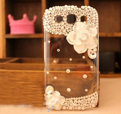 6c 6s Plus Rhinestone Floral Hard Back Mobile Phone Case Cover Sparkly Girly Case Cover For Iphone 4 4s 5 7plus 5s 6 6 Plus Samsung Galaxy S7 S4