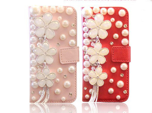 6c 6s plus Pearl floral diamond Hard Back Mobile phone Case Cover bling girly wallet Case Cover for iPhone 4 4s 5 7plus 5s 6 6 plus Samsung galaxy s7 s4 s5 s6 note10 4