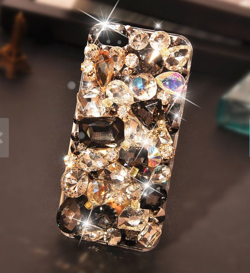 6s Plus 6c Muticolored Rhinestone Hard Back Mobile Phone Case Cover Sparkly Case Cover For Iphone 4 4s 5 7plus 5s 6 6 Plus Samsung Galaxy S7 S4