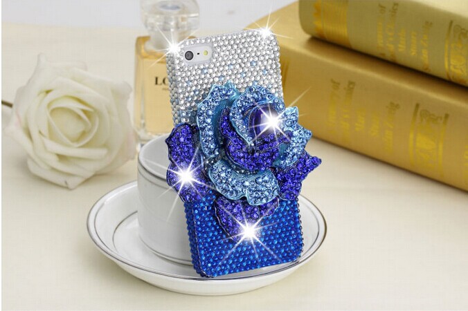 6c 6s Plus Floral Rhinestone Hard Back Mobile Phone Case Cover Sparkly Handmade Crystal Case Cover For Iphone 4 4s 5 7plus 5s 6 6 Plus Samsung