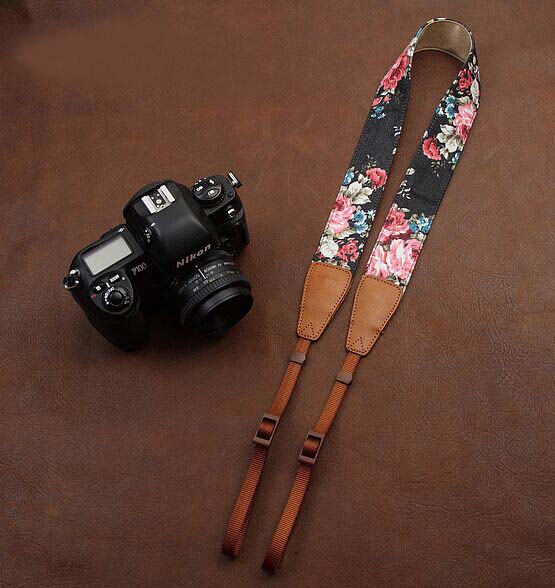 Black Jeans Printing Comfortable Camera Strap Neck Strap Elastic Carrying A Classic For Canon Nikon Sony
