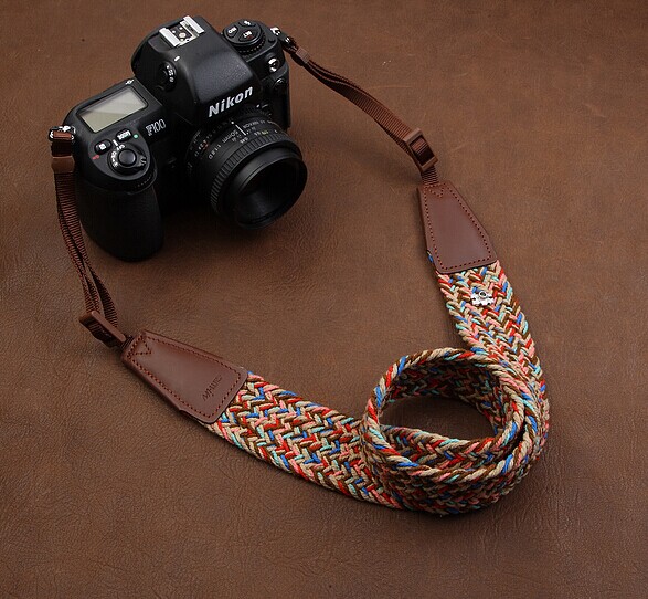 Plait National Wind Bohemian Comfortable Camera Strap Elastic Carrying A Classic For Canon Nikon Sony