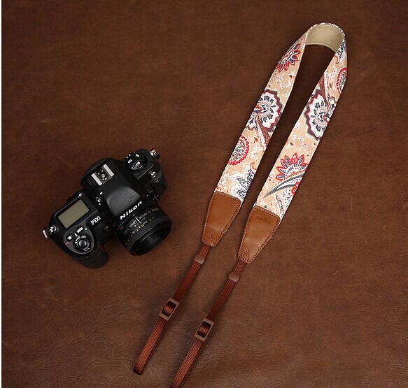 High Quality Floral Printing Comfortable Camera Strap Neck Strap Elastic Carrying A Classic For Canon Nikon Sony