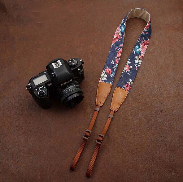 Blue Jeans Printing Comfortable Camera Strap Neck Strap Elastic Carrying A Classic For Canon Nikon Sony