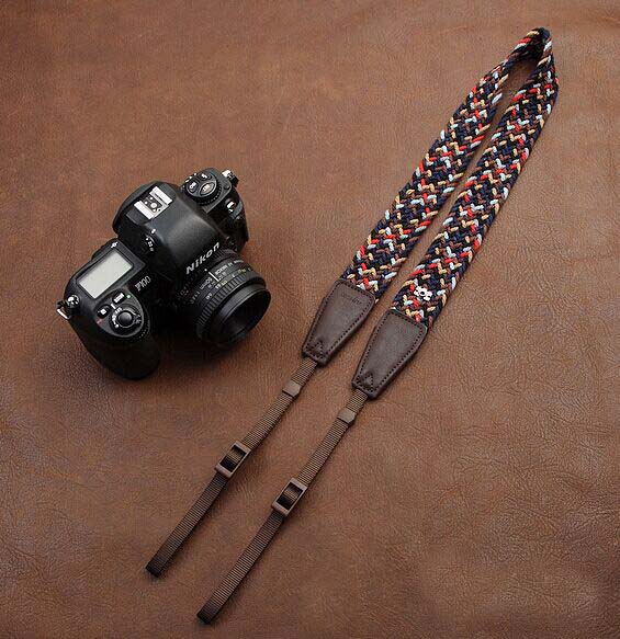Soft Plait National Wind Bohemian Comfortable Camera Strap Neck Strap Elastic Carrying A Classic For Canon Nikon Sony
