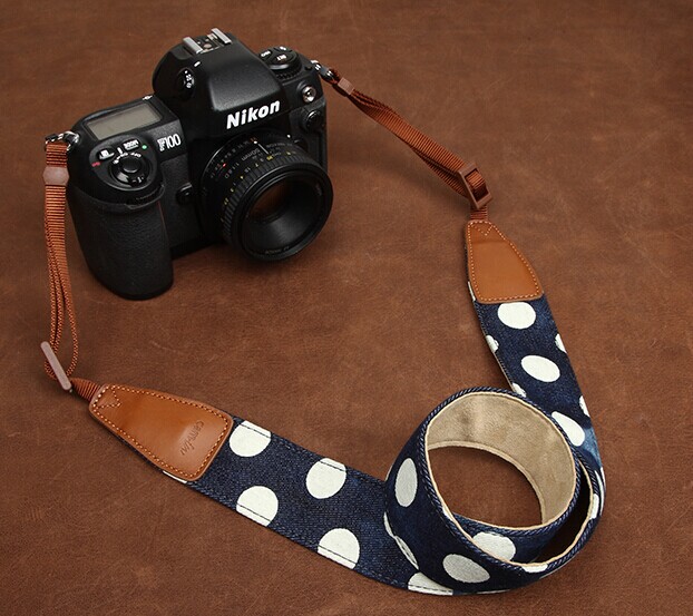 Dot Jeans Printing Comfortable Camera Strap Neck Strap Elastic Carrying A Classic For Canon Nikon Sony