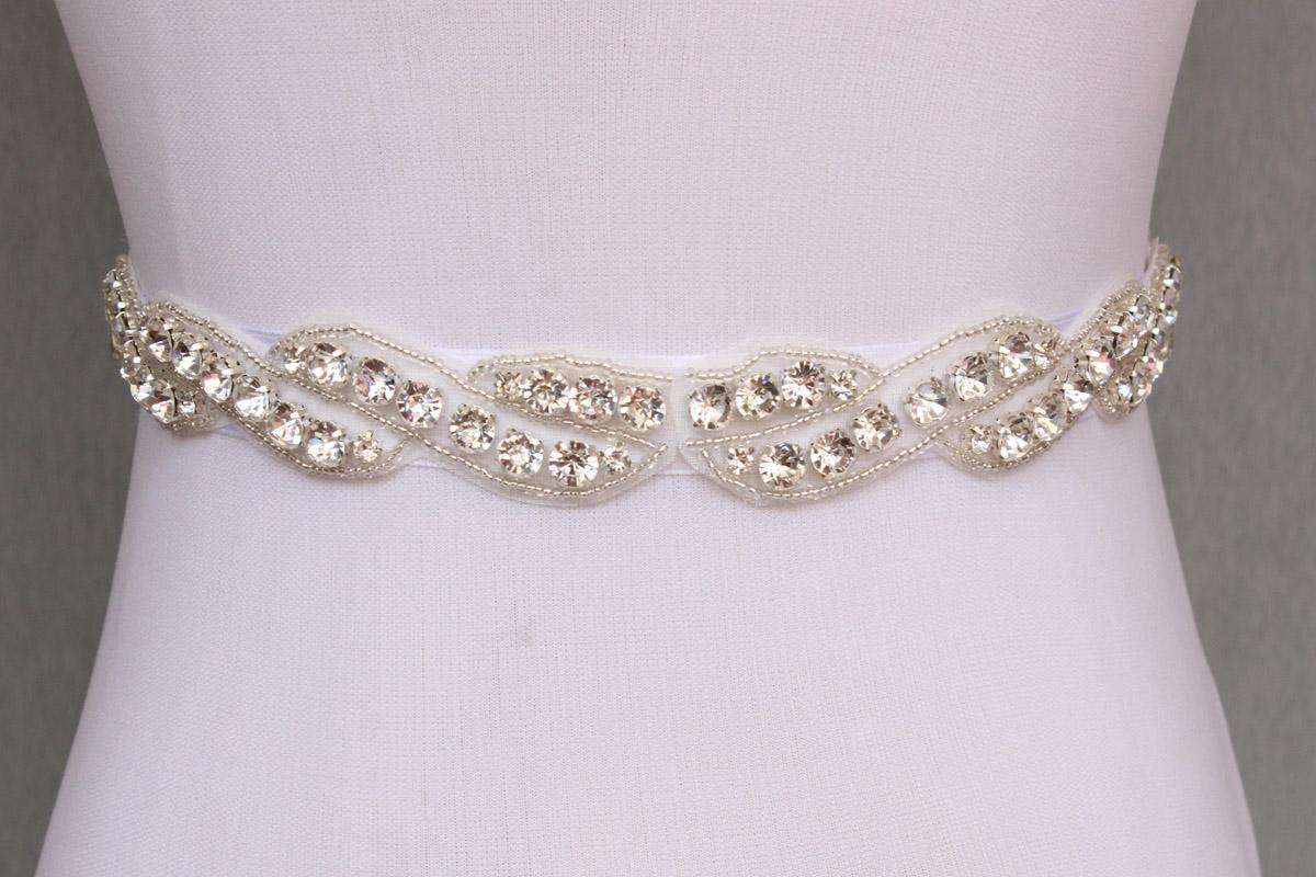 Bridal Sash Handmade Crystals Beads Exquisite White Wedding Accessories Bride Belt Sash