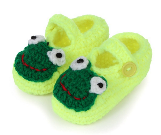 Hand-woven Soft bottom Frog baby shoes infant shoes toddler shoes Photography Props shoes