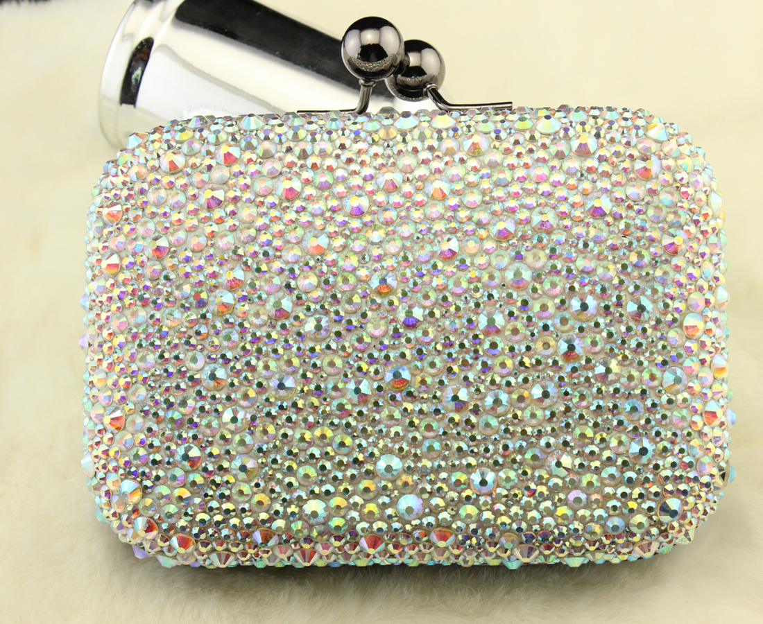 New arrival luxury diamond evening wallet bags handbags rhinestone crystal clutch bridal bag fashion wedding party bags