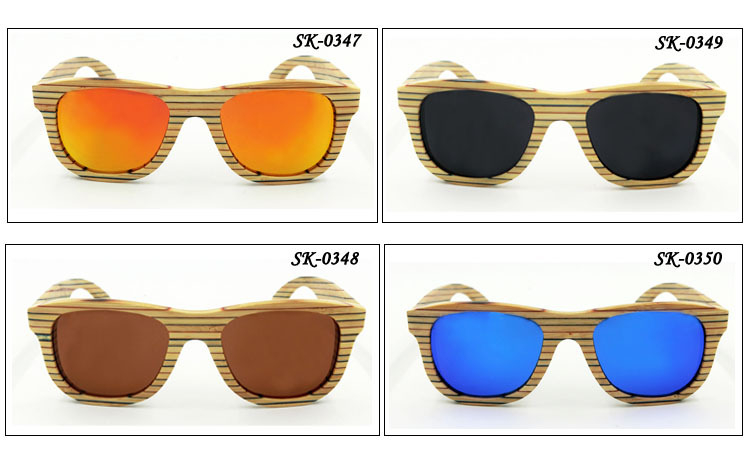 Fashion Bamboo Sunglasses Uv400 Polarized Glasses