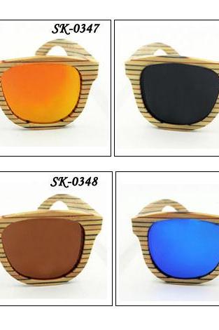 New fashion bamboo sunglasses UV400 polarized glasses