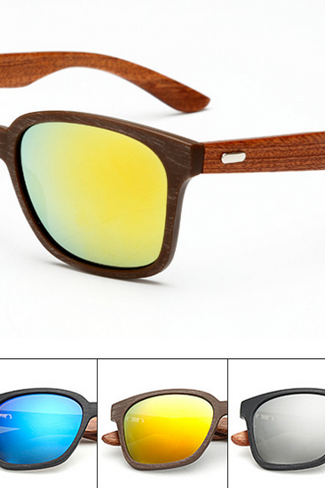 Classic coating sunglasses chauffeur-driven fishing glasses bamboo leg sunglasses UV400 