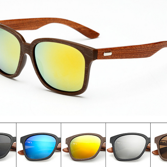 Classic coating sunglasses chauffeur-driven fishing glasses bamboo leg sunglasses UV400 